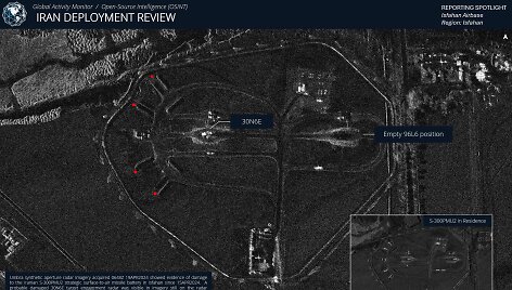 Rusi&scaron;ka prie&scaron;raketinė sistema S-300 nukentėjo per Izraelio ataką Isfahano oro pajėgų bazėje