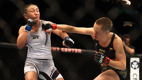 Carla Esparza ir Rose Namajunas