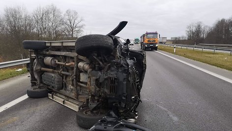 Avarija autostradoje ties Vėžaičiais