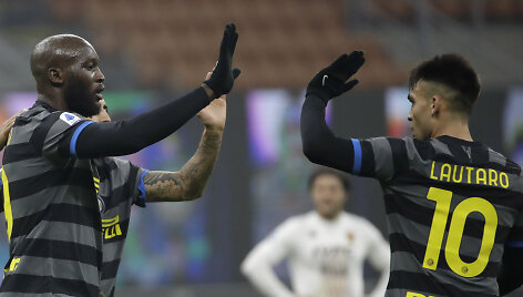 Romelu Lukaku ir Lautaro Martinezas