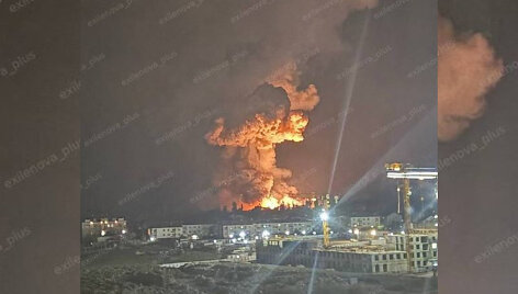 Ukrainos dronai atakavo Novorosijską