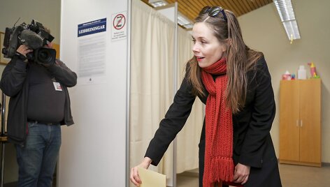 Kairiųjų žaliųjų judėjimo lyderė Katrin Jakobsdottir