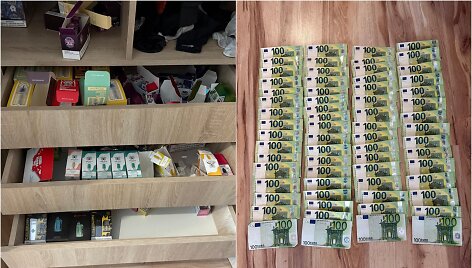 Kauno policijos sulaikyti neteisėti elektroninių cigarečių skysčių buteliukai ir vienkartinės elektroninės cigaretės
