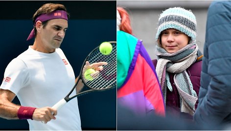 Rogeris Federeris gynėsi nuo Gretos Thunberg kritikos