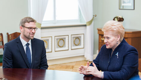 Linas Kukuraitis ir Dalia Grybauskaitė
