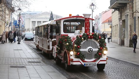 Kalėdų traukinukas Vilniuje