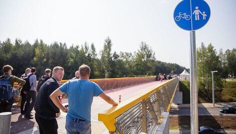 Atidarytas T. Narbuto gatvės viadukas pėstiesiems ir dviratininkams 