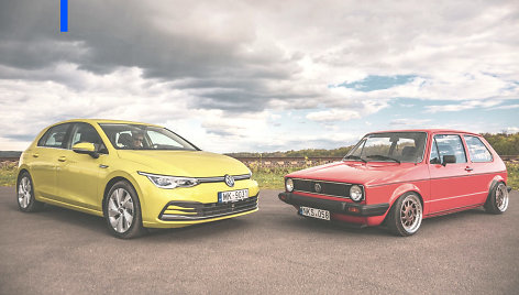 Aštuntos kartos VW Golf susitikimas su proseneliu 