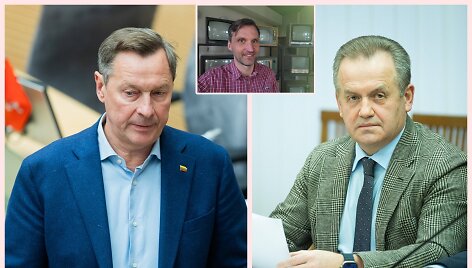 Ramūnas Grumbinas apkaltino Artūrą Zuoką (kairėje) ir Artūrą Skardžių (de&scaron;inėje) melu.
