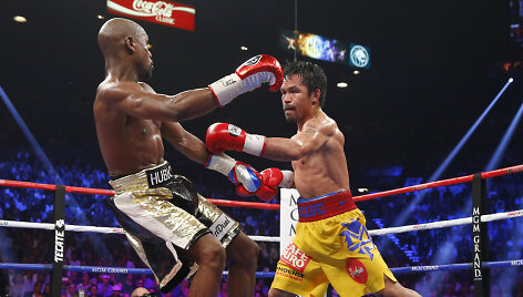 Floydas Mayweatheris prie&scaron; Manny Pacquiao
