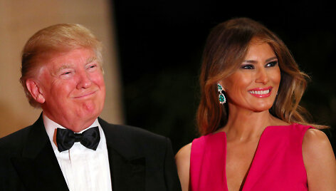Donaldas ir Melania Trumpai.