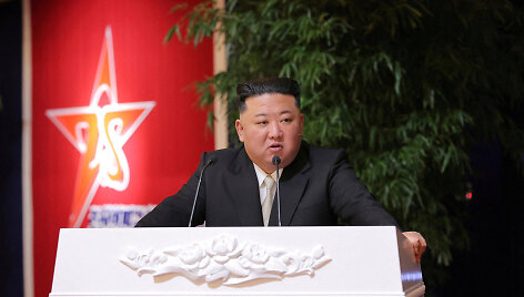 &Scaron;iaurės Korėjos lyderis Kim Jong Unas