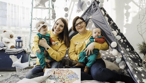Dizainerė Eglė Zubkovienė ir projekto autorė Lina Baublienė
