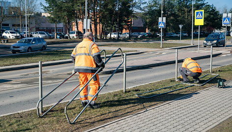 Vietoje metalinių eismo saugumo atitvarų Vilniuje bus sodinami krūmai