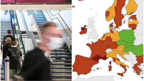 Sergamumas COVID-19 Europos šalyse. Rugpjūčio 26 d.