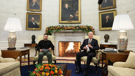 Volodymyras Zelenskis ir Joe Bidenas