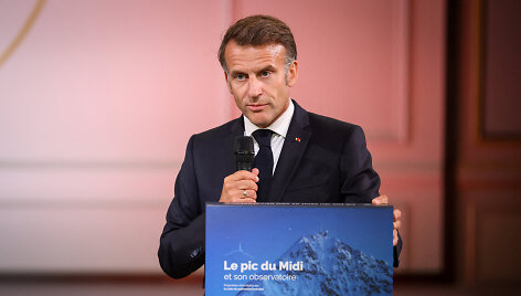 Emmanuelis Macronas / Thomas Padilla / via REUTERS