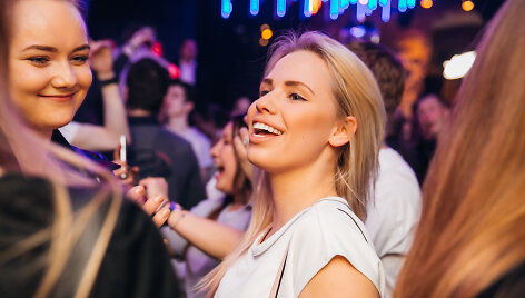 Vakarėlio klube &bdquo;Mojo Lounge&ldquo; akimirka