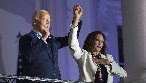 JAV prezidentas Joe Bidenas ir viceprezidentė Kamala Harris