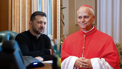 Volodymyras Zelenskis ir popiežius Leonas XIV