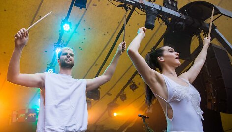&bdquo;Sofi Tukker&ldquo; koncerto Vilniuje akimirka