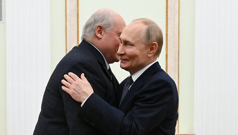Aliaksandras Luka&scaron;enka ir Vladimiras Putinas