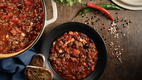 Meksikieti&scaron;kas tro&scaron;kinys &bdquo;Chilli con carne&ldquo;