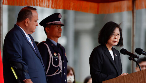 Taivano prezidentė Tsai Ing-wen ir Gvatemalos prezidentas Alejandro Giammattei