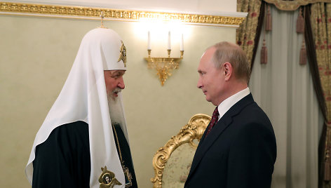 Patriarchas Kirilas ir Vladimiras Putinas