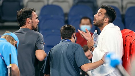 Fabio Fognini ir Salvatore Caruso konfliktas