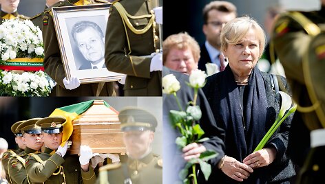 Rasa Juknevičienė &ndash; vyro Zenono Juknevičiaus laidotuvėse 