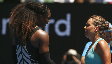 Serena Williams ir Barbora Strycova