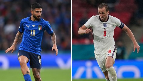 Italijos ir Anglijos futbolininkai susitiks Europos futbolo čempionato finale sekmadienį.