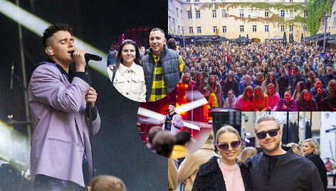 Donatas Montvydas, Inga Žuolytė su vyru Adomu, Evelina Young su vyru Adamu