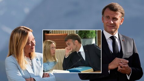 Meloni, Macronas