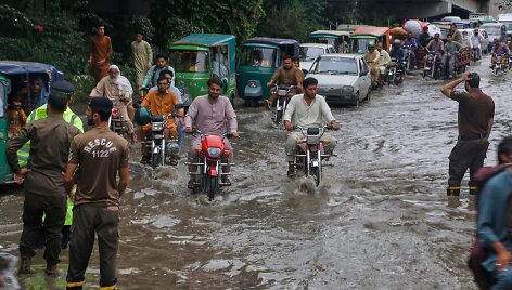 Potvyniai Pakistane /  / AP
