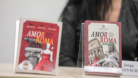 Simono, Jaurgos ir Pauliaus Jurkevičių knygų &bdquo;AmorRoma. Amžinojo miesto gidas&ldquo; ir &bdquo;AmorRoma. Italų kalbos gidas pradedantiesiems&ldquo;