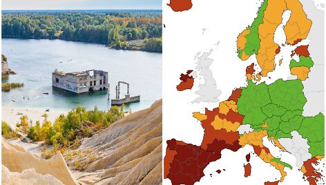 Estija &scaron;ią savaitę ECDC žemėlapyje pateko į raudonąją zoną