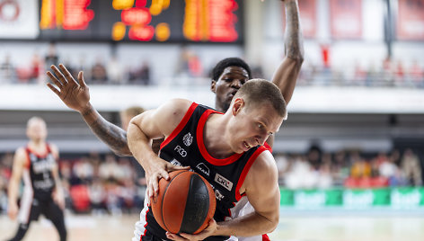 LKl rungtynės: Vilniaus „Rytas“ - Mažeikių „M Basket Dalamode“. Martynas Echodas