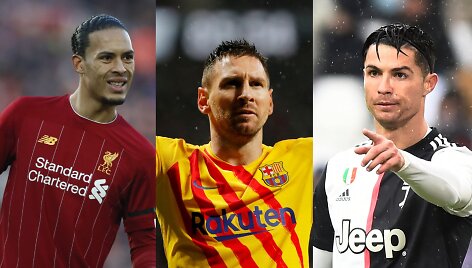 Virgilas van Dijkas, Lionelis Messi, Cristiano Ronaldo