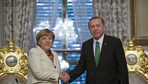 Angela Merkel ir Recepas Tayyipas Erdoganas