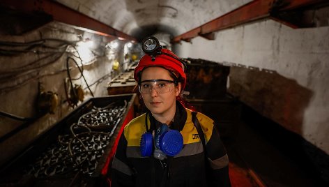 Ukrainietė Krystyna dirba anglių kasykloje