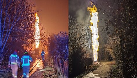 Dujų nuotėkio gaisras Krokuvoje