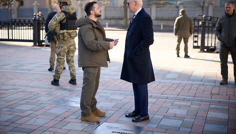 Joe Bidenas ir Volodymyras Zelenskis