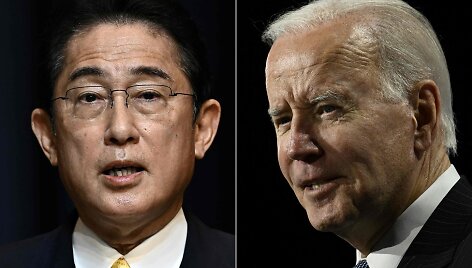 Fumio Kishida ir Joe Bidenas
