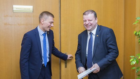 Mindaugas Puidokas ir Saulius Skvernelis