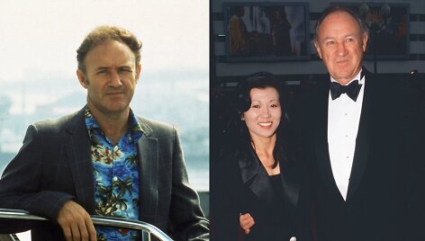 Gene'as Hackmanas ir Betsy Arakawa