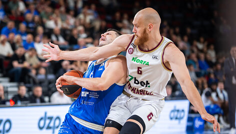 Pirmasis mažojo finalo mačas: Klaipėdos &bdquo;Neptūnas&ldquo; &ndash; Panevėžio &bdquo;Lietkabelis&ldquo;. Lazaras Mutičius