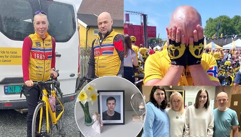 Kelionė dviračiais nuo Oslo iki Vilniaus dėl paramos vėžiu sergančiai mergaitei
