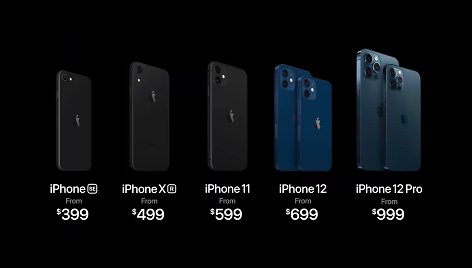 Visų „iPhone 12“ modelių kainos